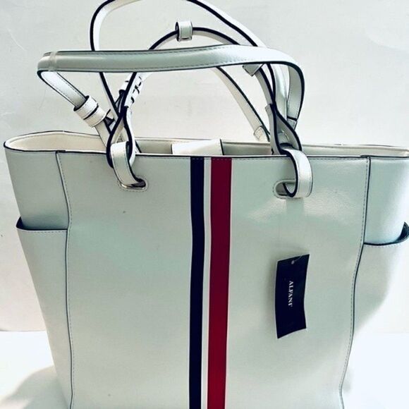 NEW ALFANI Alfani Teklah Vertical Stripe, tote, bag, wallet - Picture 5 of 6